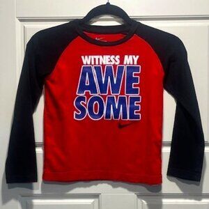 Nike Boys’ Tee – Size 7 – “Witness My Awesome”